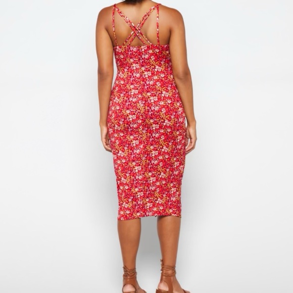 NINE BRITTON VALENCIA KNIT FITTEN MIDI DRESS - Picture 3 of 6